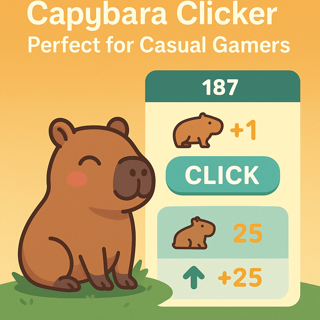 Capybara Clicker – Idle Game Designed for Casual Gamers