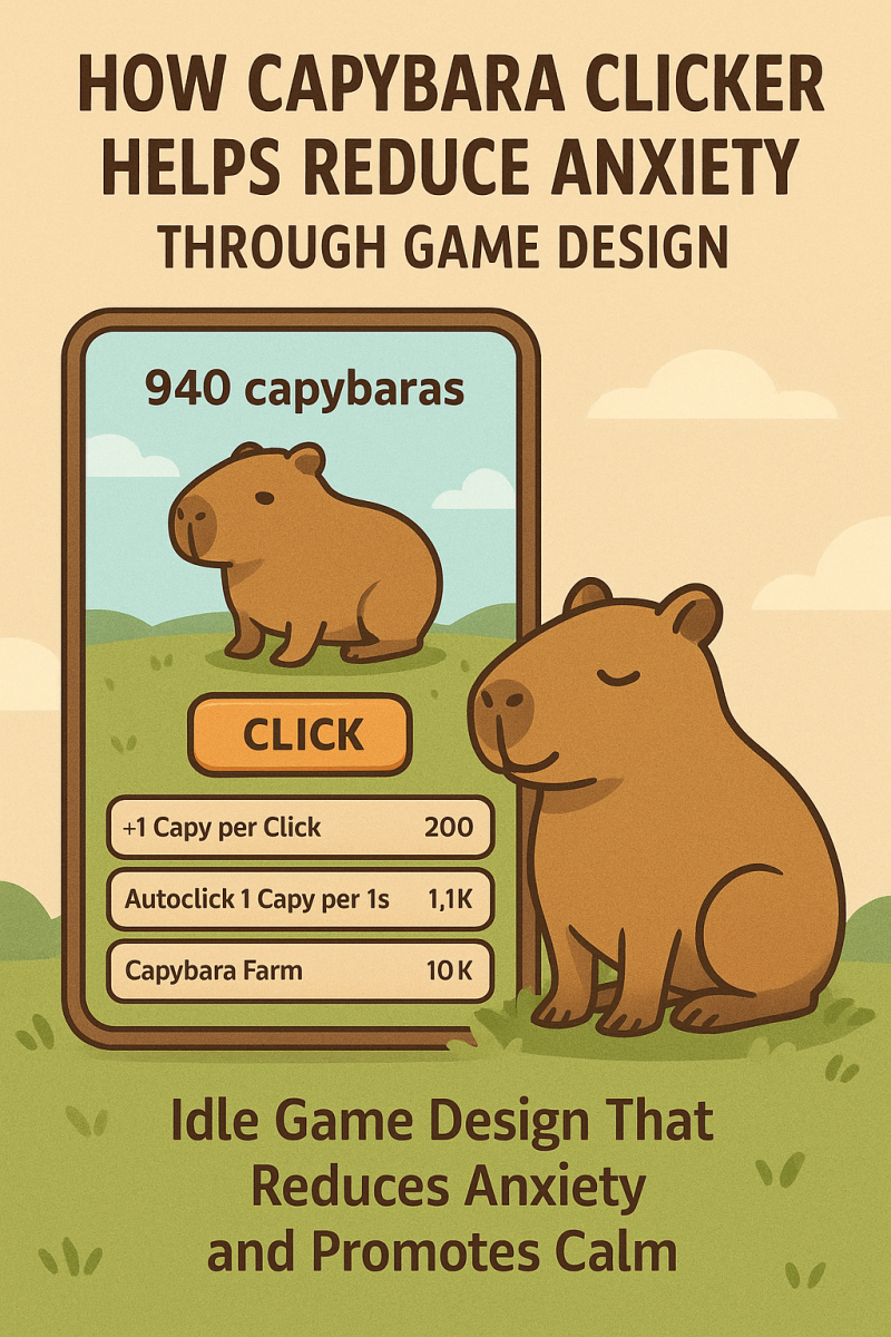 Capybara Clicker – Idle Game Design That Reduces Anxiety and Promotes Calm