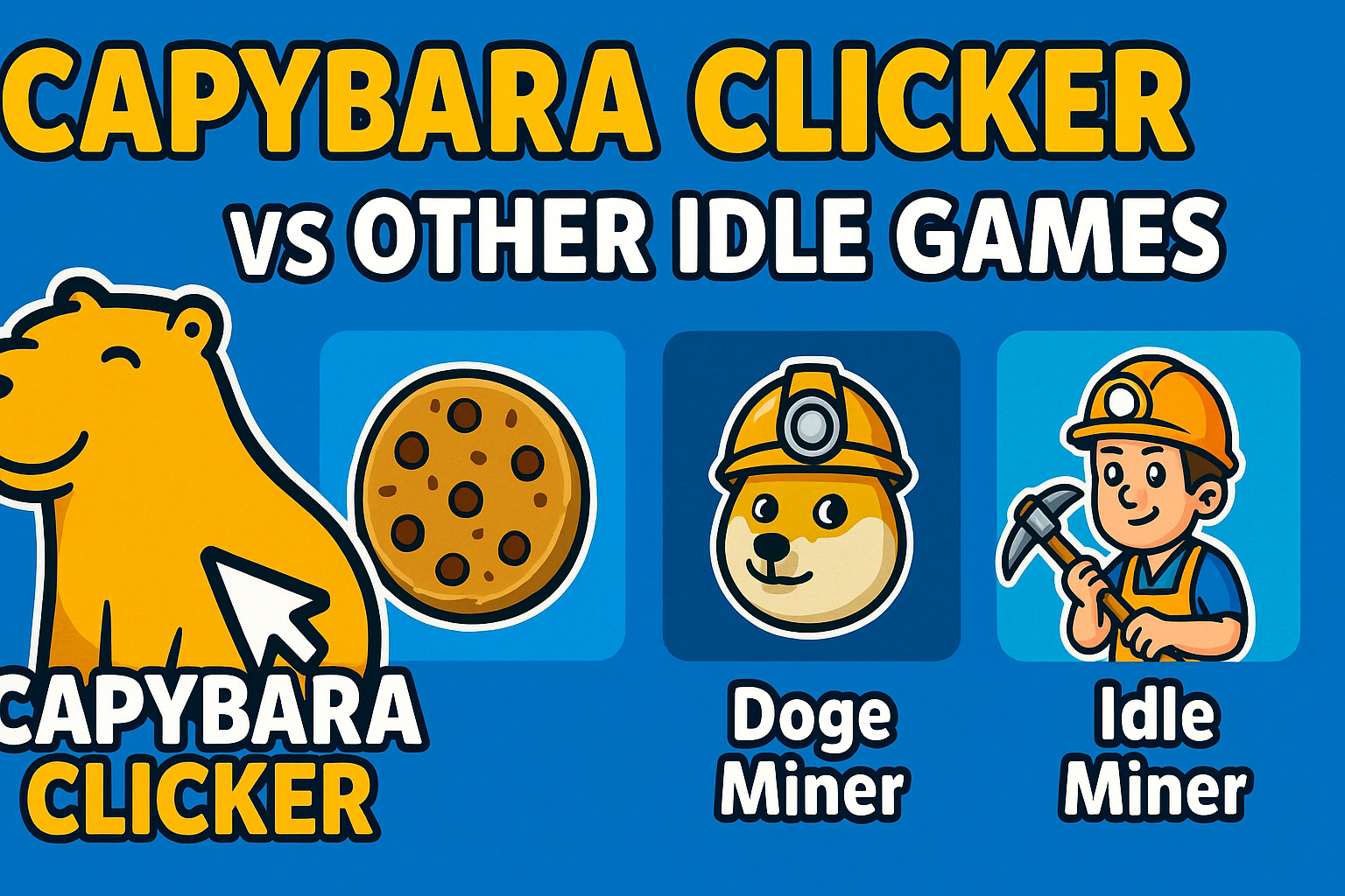 Comparison between Capybara Clicker and other popular idle games