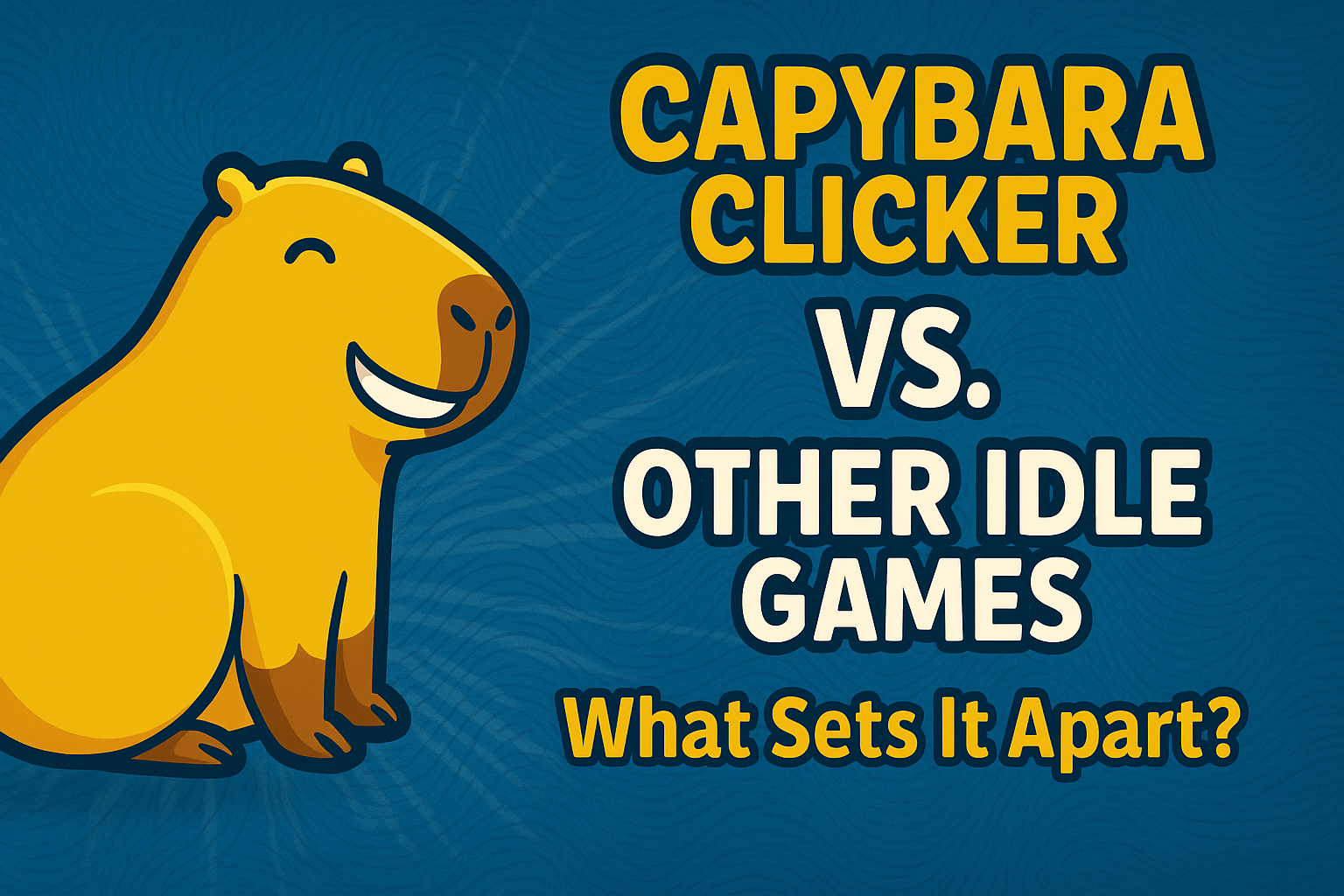 Capybara Clicker Official vs Other Idle Games – Comparison Graphic