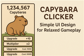 Capybara Clicker’s UI Design – Why Simplicity Wins Capybara Clicker’s UI Design – Why Simplicity Wins